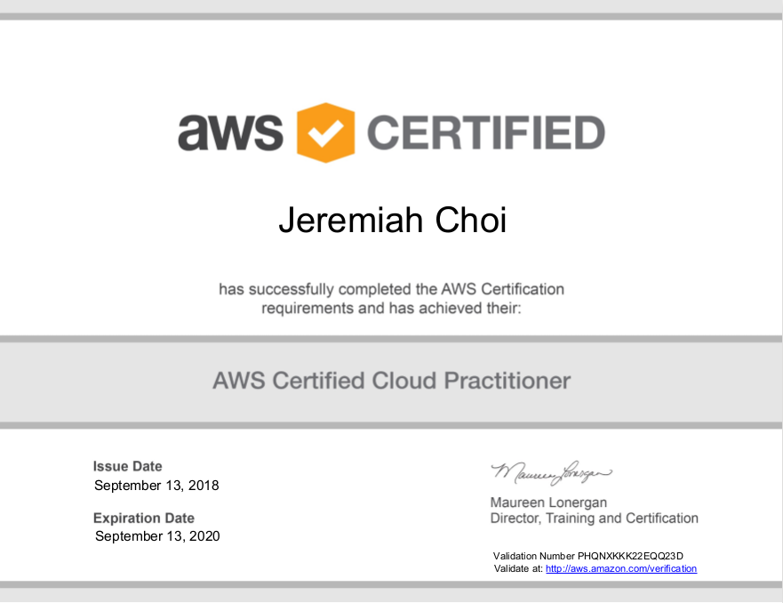 JJ AWS Cloud Practitioner